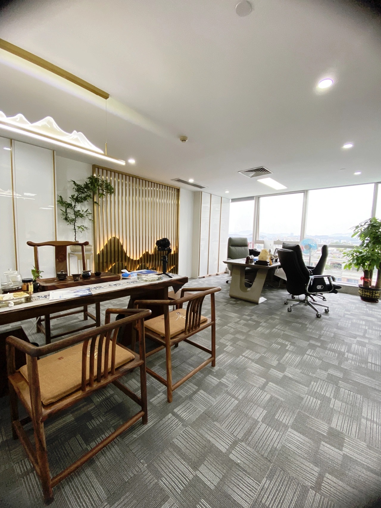 辦公室裝修實景案例|新中(zhōng)式風格設計